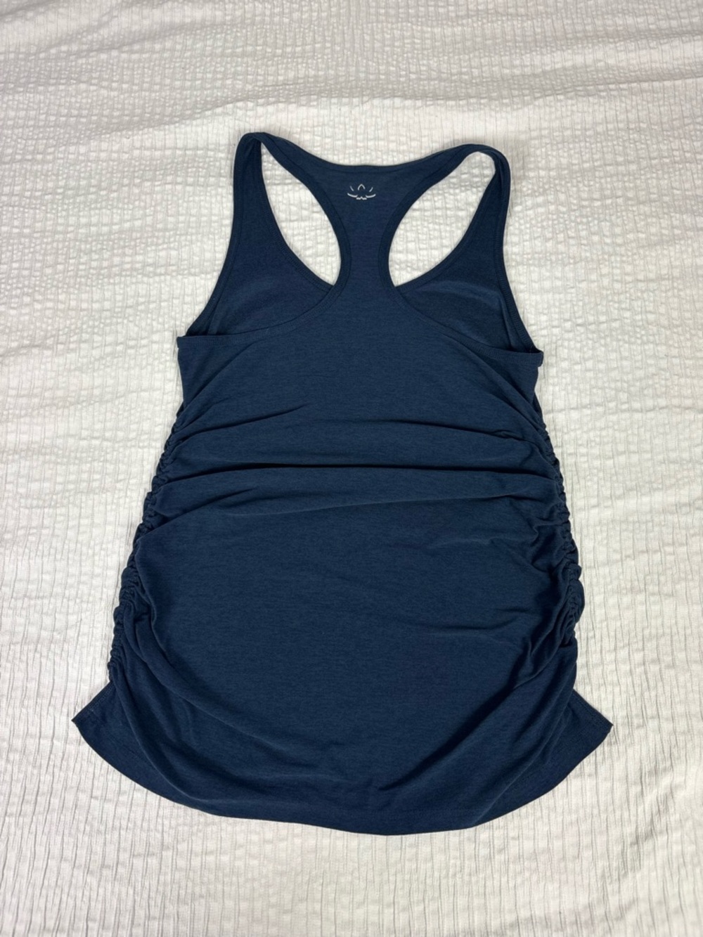 Beyond Yoga Navy Racerback Ruched Tank - Picture 6 of 7